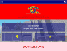 Tablet Screenshot of couvreurgp.com